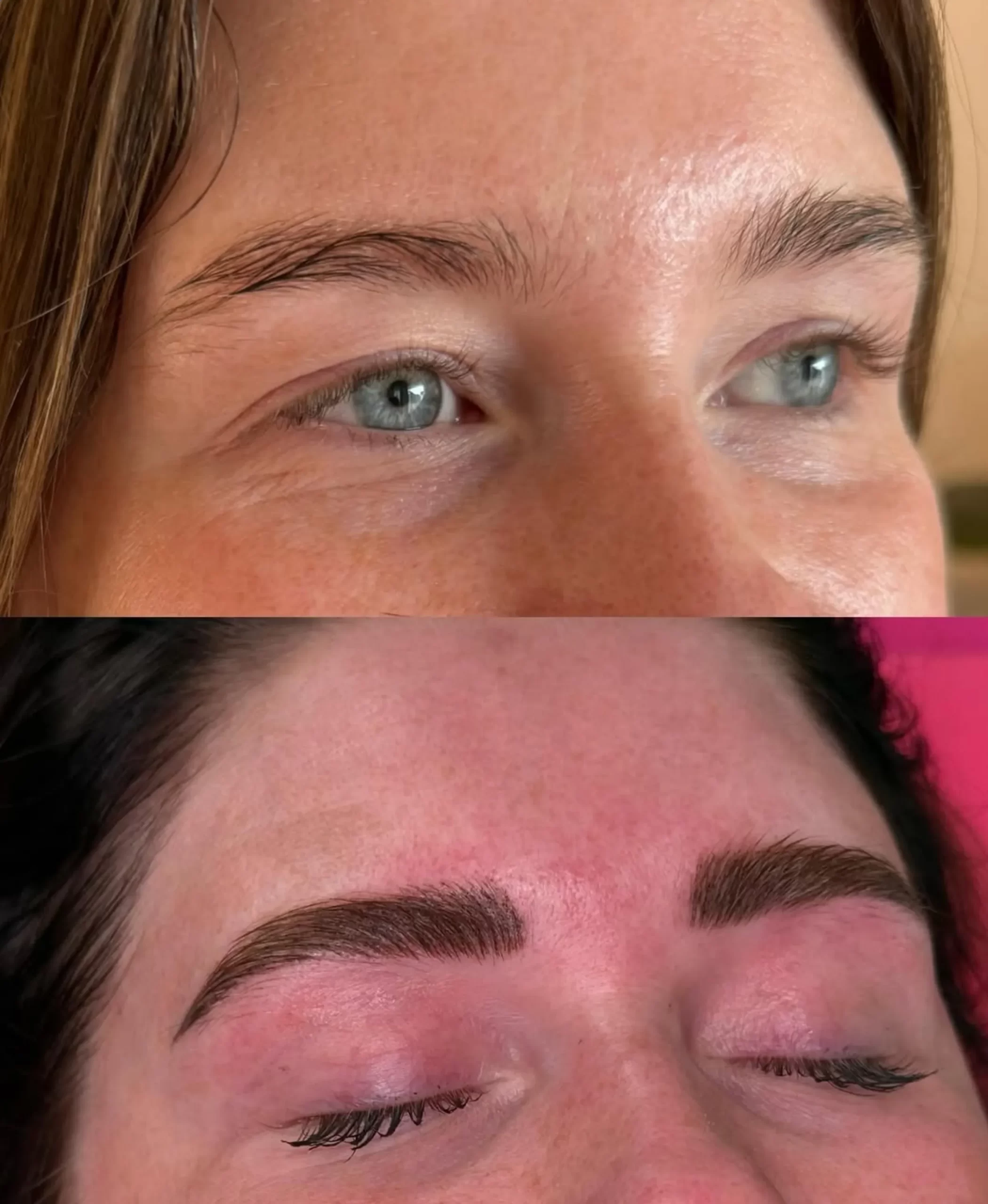 shave eyebrows before microblading