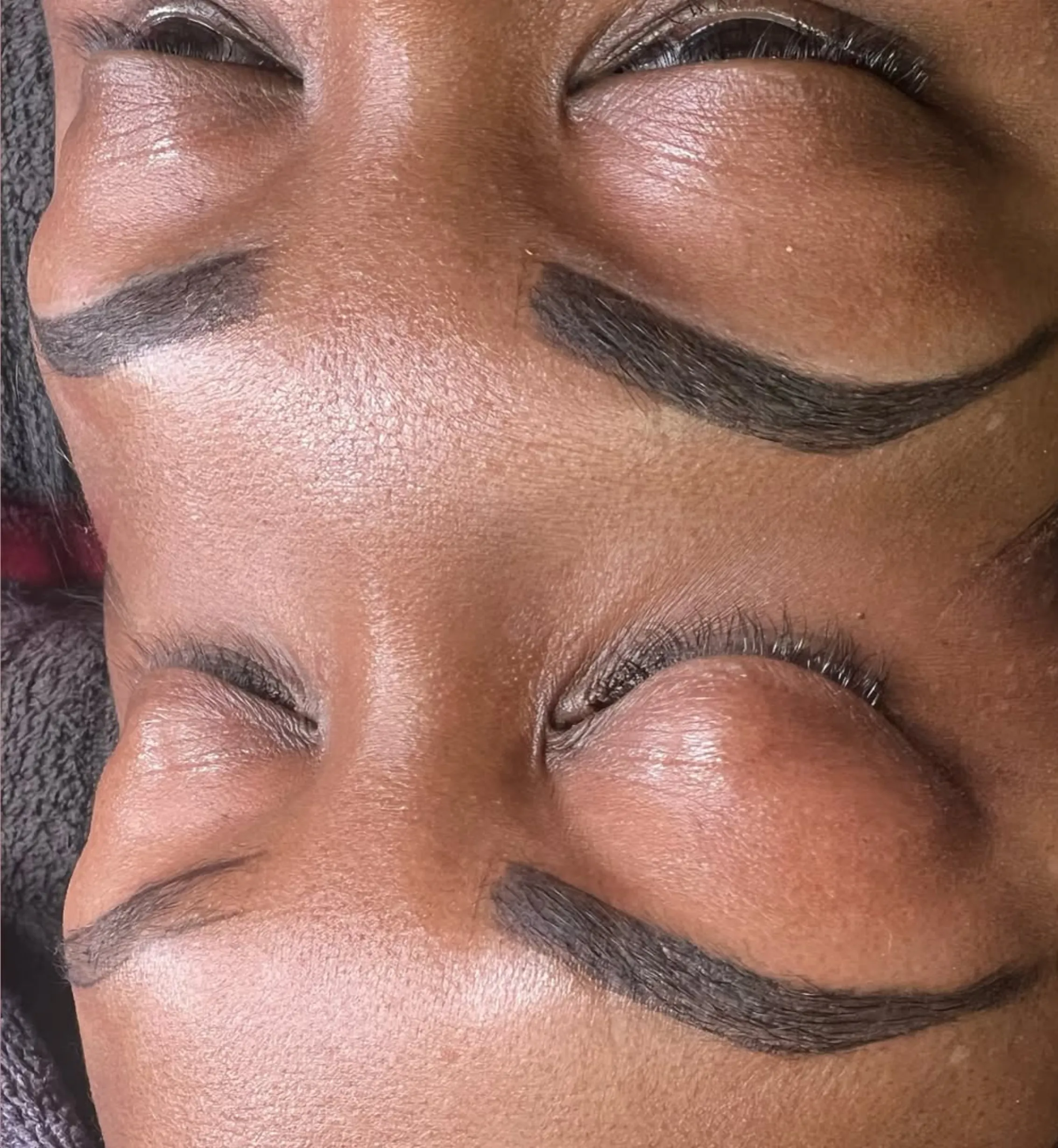Supervised brow tattoo training
